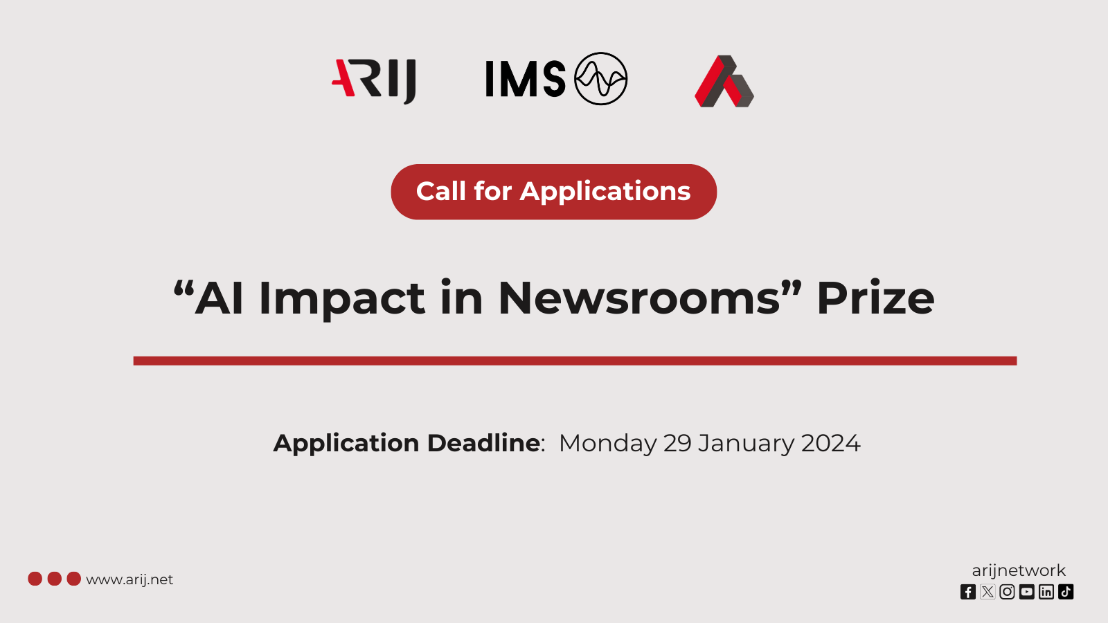 “AI Impact in Newsrooms” Prize - A Call for Applications